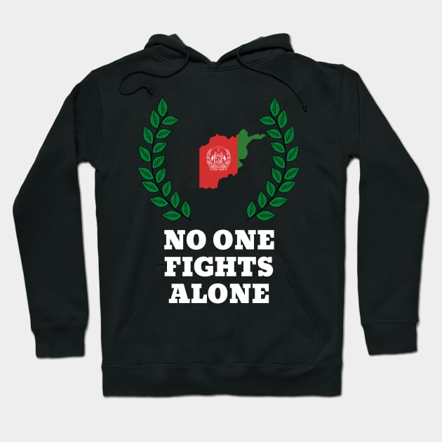 No One Fights Alone Hoodie by GMAT